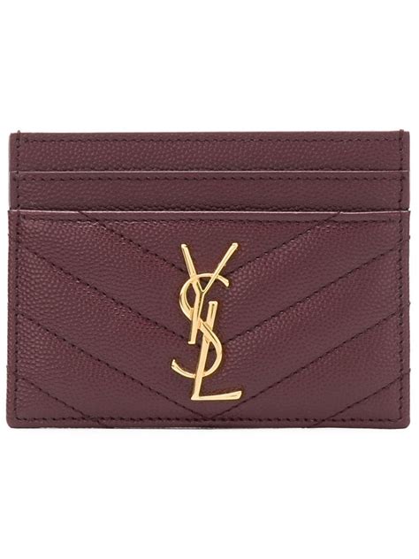 ysl card holder farfetch